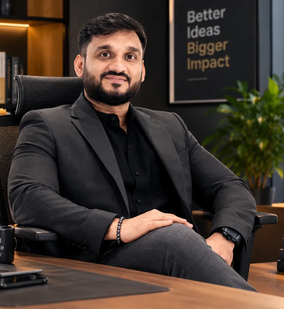 Mohammed Rakhi, Founder and Managing Director of Asrar Group, seated at his desk